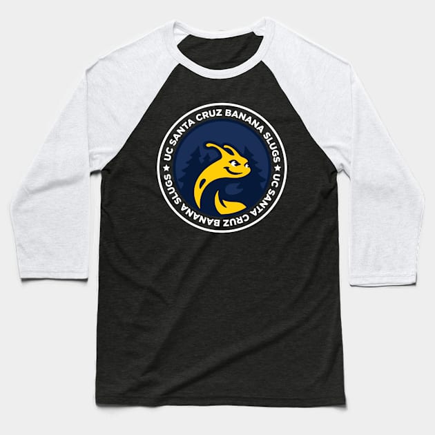 UC SANTA CRUZ BANANA SLUGS Baseball T-Shirt by LOVE ME PODCAST